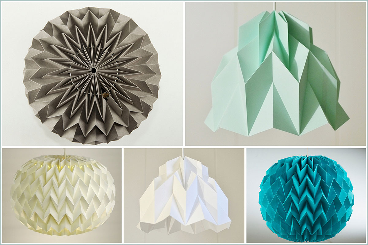 Ligeramente Broma Cuerda Origami: el arte del papel en forma de lámpara