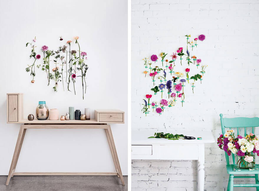 Ideas muy originales para las paredes con flores - Noveno Ce