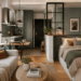 Cómo decorar un estudio pequeño con salón, dormitorio y cocina integrados